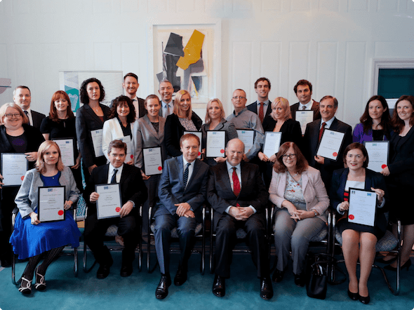 members of corporate team trained by the Institue of Project management 22